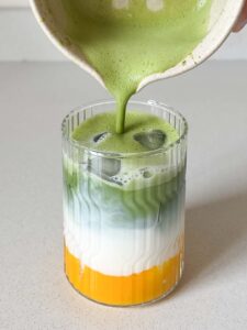 Mango Iced Matcha Latte