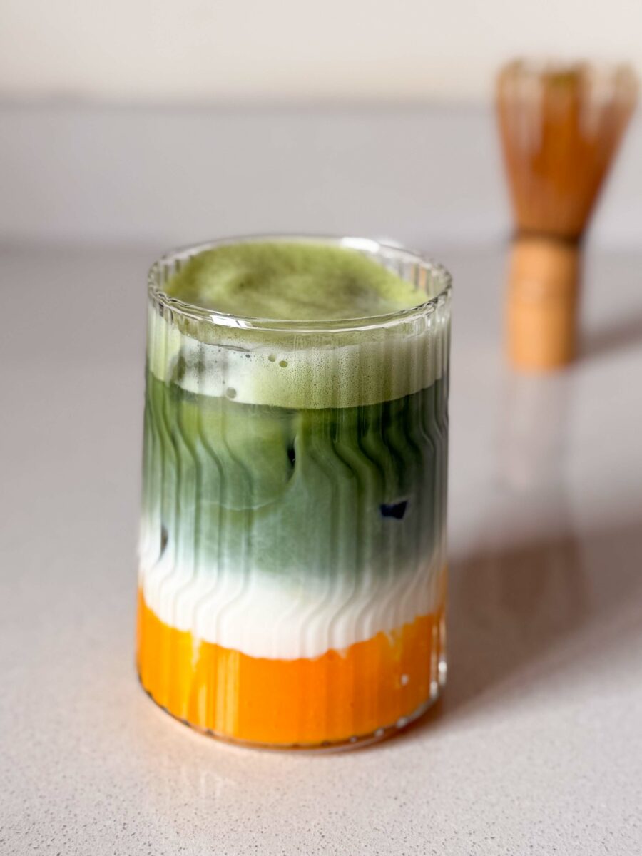 Mango Iced Matcha Latte