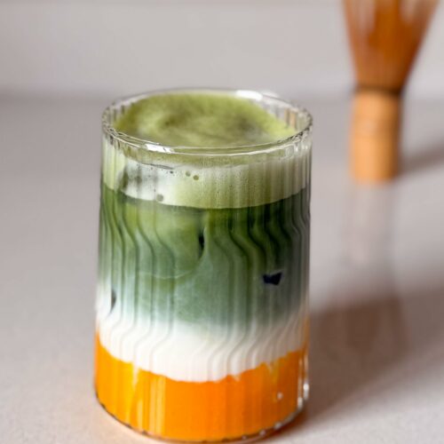 Mango Iced Matcha Latte