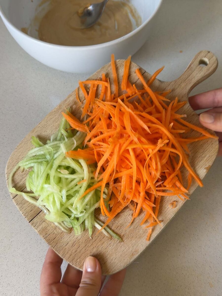 Salade kani au surimi et aux crevettes