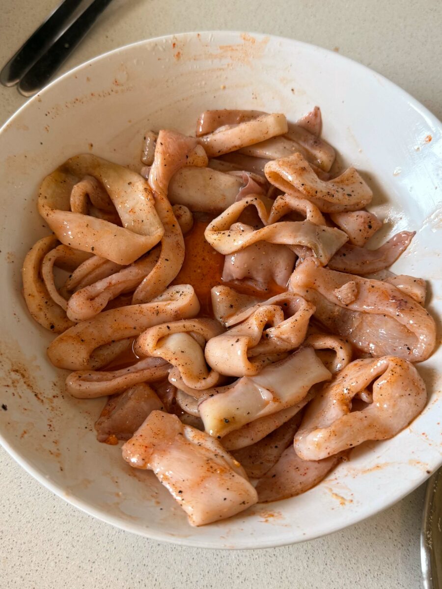 Comment préparer ces calamars frits à la semoule ?