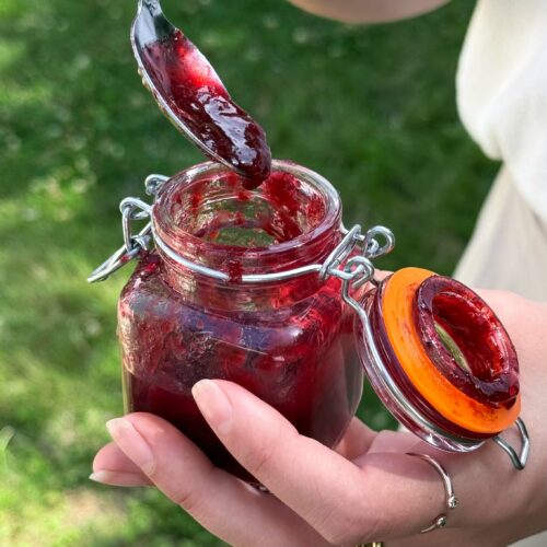 Confiture de quetsches du jardin