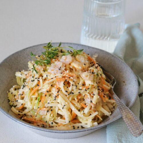 Salade kani au surimi et aux crevettes
