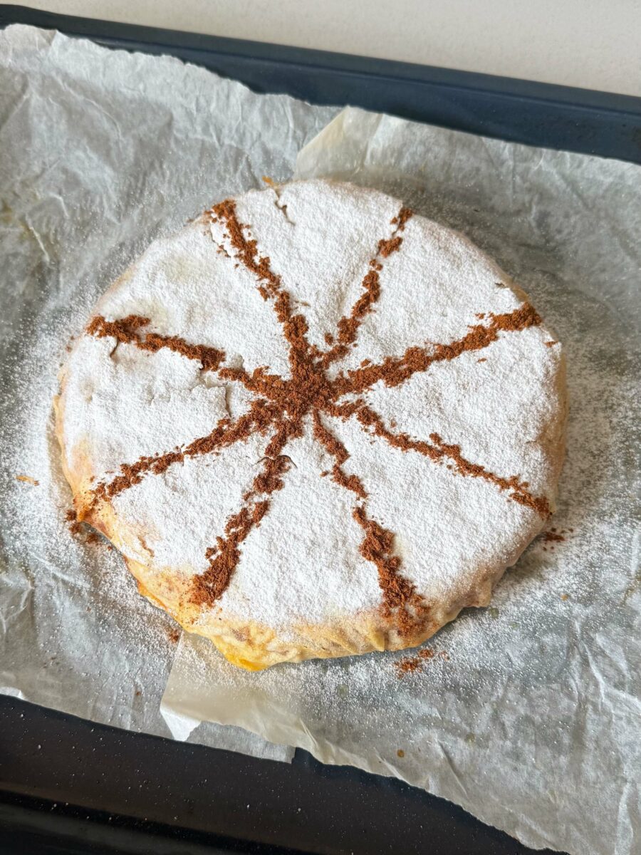 Puis, décorez avec de la cannelle.